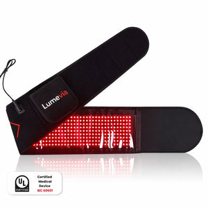 Black LED belt with red lights on a white background, featuring MITCHELL LIGHT branding.